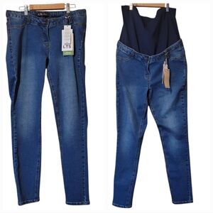 Long Tall Sally (LTS) long-length maternity jeans  size US 1O (EUR 42, UK 14)
